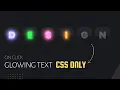 Amazing Glowing Text Animation Effects Using HTML CSS CSS Glowing Neon Text Web Design Code