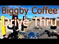 Biggby Coffee Drive Thru on Motorcycle