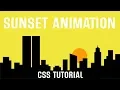 Sunset Animation CSS Pure CSS Tutorial
