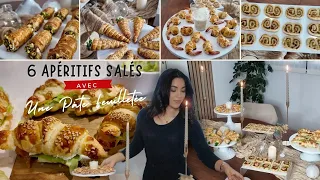 6 feuilletés faciles pour les apéritifs dinatoires, buffets, Fêtes | pâte feuilletée du commerce