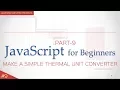 JavaScript tutorial for Beginners - Code to Convert Celsius to Fahrenheit