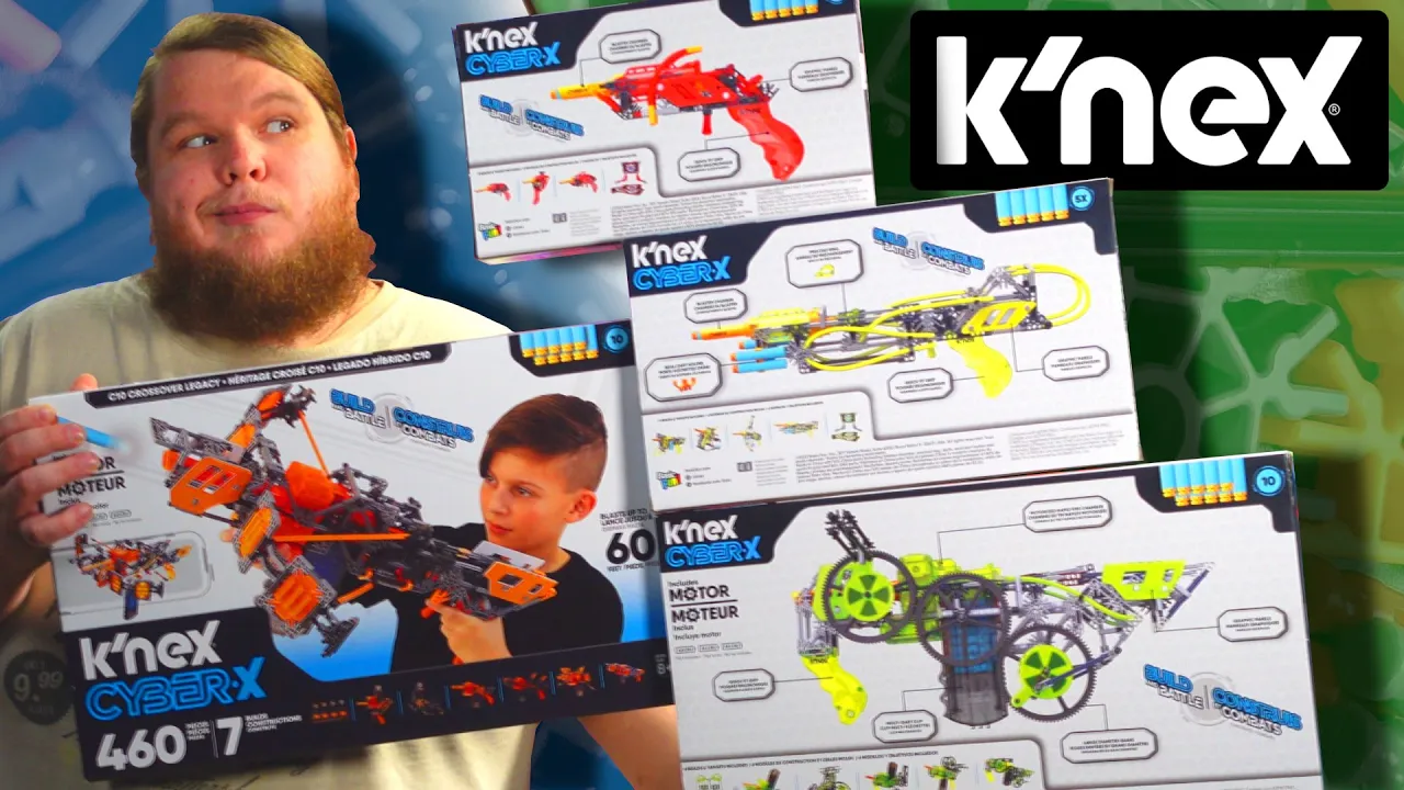 Build your own Blasters w/ K'NEX CYBER-X!