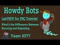 LabVIEW for FRC Tutorial What s the Difference Between Running and Deploying