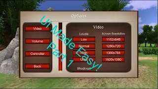 Unity 3D Tutorial How to make a Option Panel UI with buttons and scroll bars Part 1