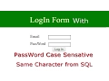 how to make password case sensitive in asp net c