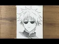 How to Draw Gojo Satoru Jujutsu Kaisen Drawing Tutorial Easy Anime Character Drawing