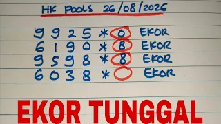 PREDIKSI HK POOLS 26 AGUSTUS 2026 RUMUS KEPALA HK POOL MALAM INI