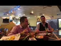 Tasting a pina rellena at Casa Bravos In Norwalk Ohio