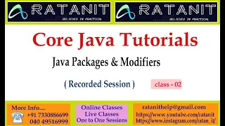 Core java Tutorials packages Modifiers by Mr Ratan class-02