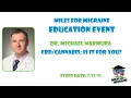 Dr Michael Marmura - Cannabis CBD in Headache 2021