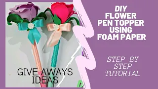 Download How to decorate Pen using foam sheets| Flower Pen Topper|Small Business Idea #4 MP3