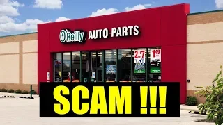The Corporate Scam That Is Oreilley Auto Parts NEVER Shop Here