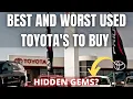 Best and Worst Used Toyota s to buy and Toyota Buying Advice