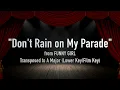 "Don't Rain on My Parade" (Lower/Film/Lea Michele Key) from Funny Girl (A Major) - Karaoke Track