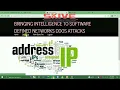 Bringing Intelligence to Software Defined Networks Mitigating DDOS Attacks