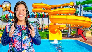 اخيرا ابتسام من بعد الولادة جرباات اخطر زحليقة فمدينة الالعاب المائية 