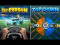 Pros Vs The WORST Camera Settings Possible in Rocket League