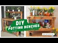 DIY Potting Benches and Plans