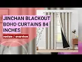 Jinchan 100 Blackout Boho Curtains Review Style Functionality Tested
