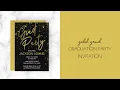 How to Edit Your Gold Grad Graduation Party Invitation