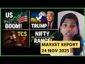 Lagu Massive Market U-Turn! US Boom, Trump Shock \u0026 TCS Hit! 🚨 #nifty #banknifty Pre Market Report”