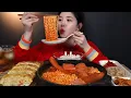 ENG SUB)Spicy Sausage Stew Budae Jjigae with Ramen noodles \u0026 THICK Egg Rolls MUKBANG ASMR