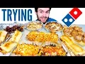 TRYING DOMINO S NO PIZZA MENU - Chicken Wings Pasta MORE Restaurant Taste Test