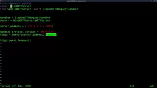 Setup a Webserver with Python Linux Tutorials clip27