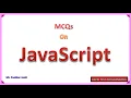 JavaScript MCQ Part 8 Rapid Test Programming Joshi P D