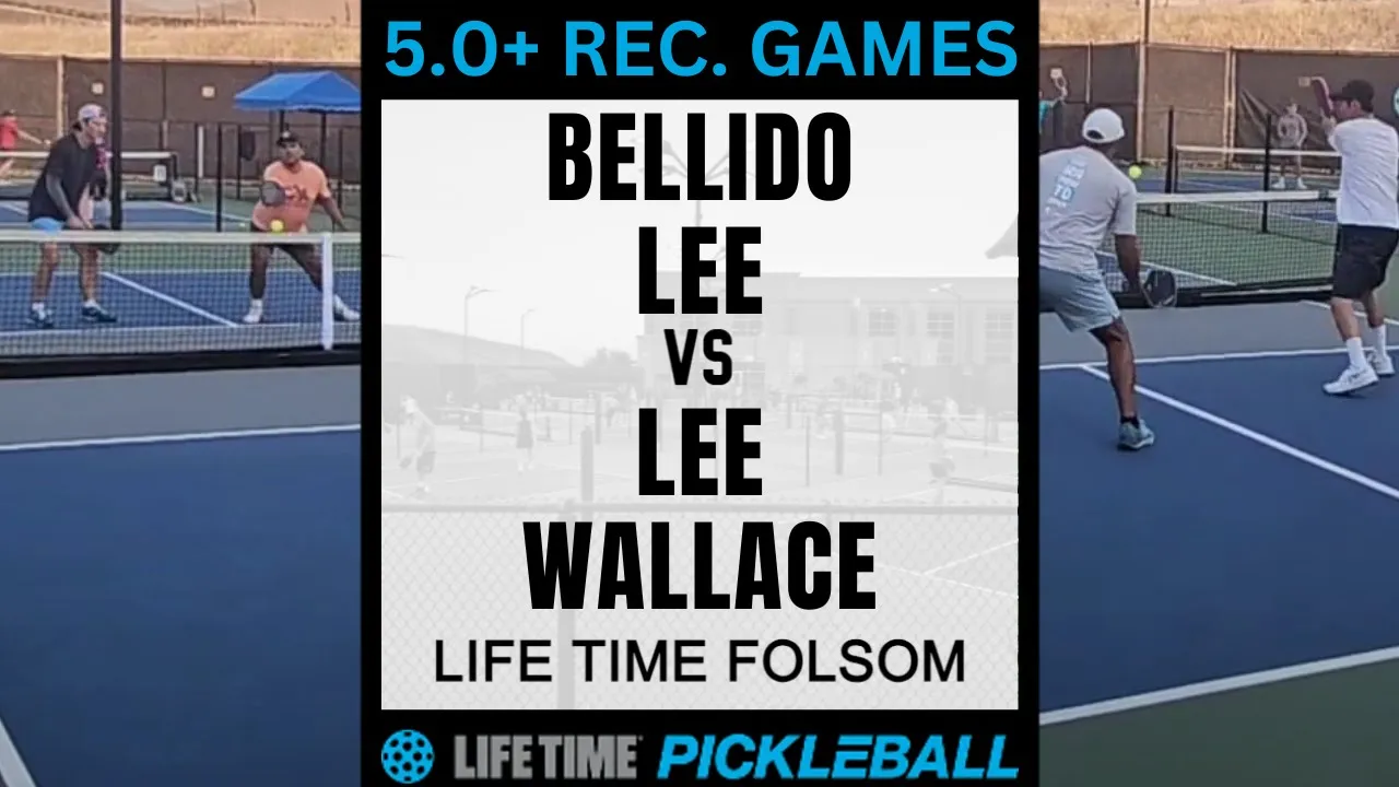 5.0 Rec Pickleball Games - Bellido/Lee v Lee/Wallace [Game 4]