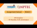 HR Analytics Week 4 NPTEL ANSWERS MYSWAYAM