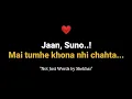 Lagu A beautiful Message for a girl you love ❤ Mai tumhe khona nhi chahta... -- HINDI POETRY--
