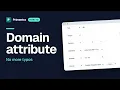 How to add a domain attribute lookup in Primentra