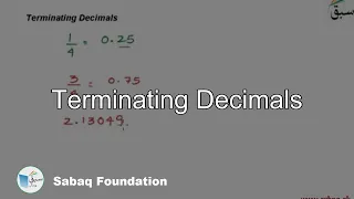 Terminating Decimals Math Lecture Sabaq pk