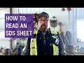 How to Read an SDS Sheet - Safety Toolbox Talks