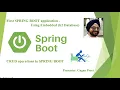 11 CURD Operation in spring boot using H2 Embedded Database