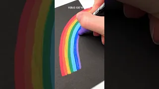 Rainbow Art in Black and White paper