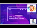 HTML Tutorial Inline and Block Element web Development tutorials