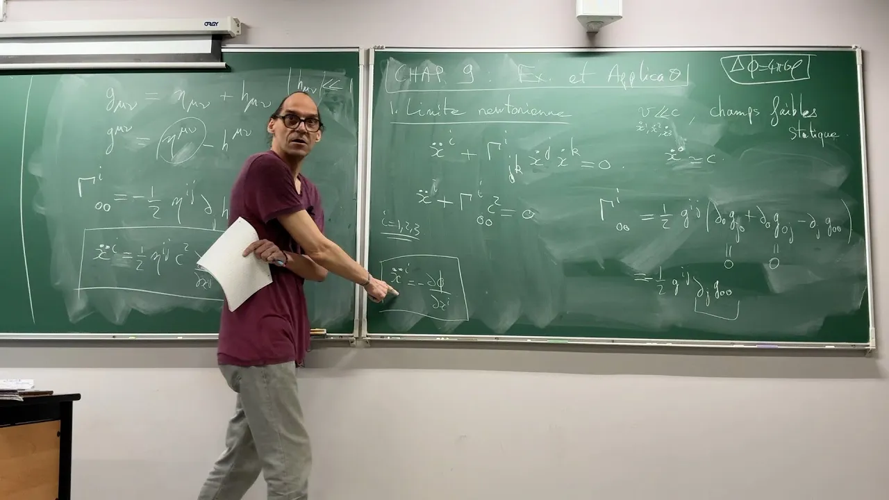 Relativité générale (2025) - Séance 13a