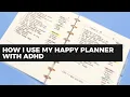 How I Use My Happy Planner With AD - Jan 2023