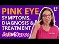 Pink Eye Conjunctivitis Symptoms Diagnosis Treatments - Ask A Nurse LevelUpRN