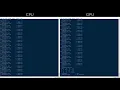 Python PyTorch CPU vs GPU