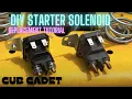 DIY How to Replace The Starter Solenoid on a Cub Cadet Riding Lawnmower Demo XT2 Enduro Series