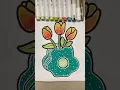 ASMR Flower Vase Coloring Page