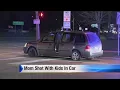Gunfire hits minivan full of children mom hurt