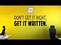Don t Get It Right Get It Written