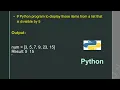 Python program to display those items from a list that is divisible by 5