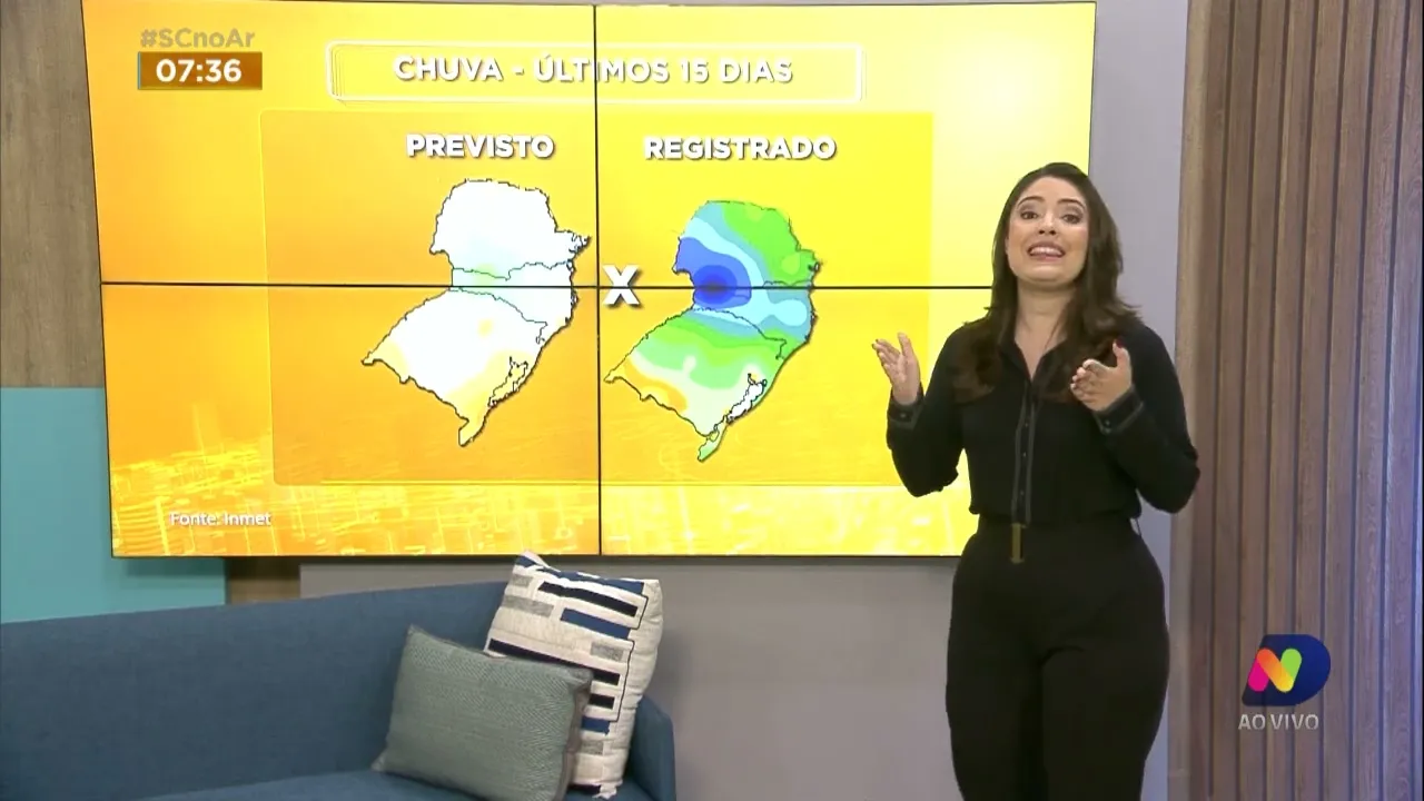 Confira a previsão do tempo para esta segunda-feira em SC