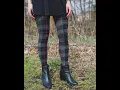 MeMoi Scottish Plaid Tartan Sweater Tights