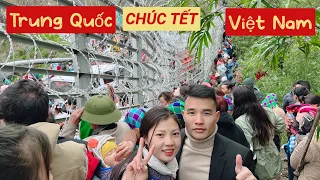 DTVN - Toàn Cảnh Dân VIỆT NAM Đi Chúc Tết Người Thân Qua HÀNG RÀO SẮT Biên Giới VIỆT - TRUNG